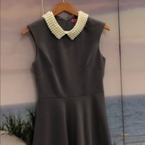 Pearl collar dress by Betsy Johnson